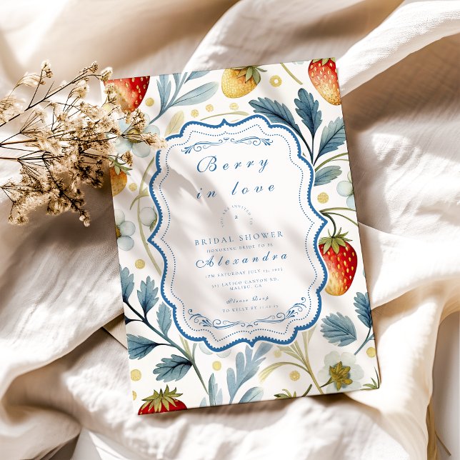 Invitation Fête des mariées molle Berry Blush (Créateur téléchargé)