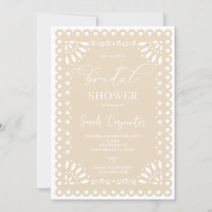 Invitation Fête des mariées Papel Picado