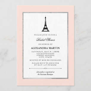 Invitation Fête des mariées Paris Elegance