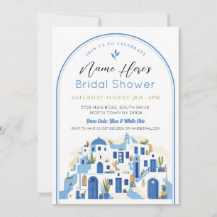 Invitation Fête des mariées Parti Santorin Grèce Grèce Grèce