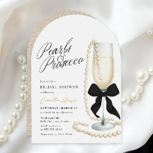 Fête des mariées Pearl & Prosecco Black Bow