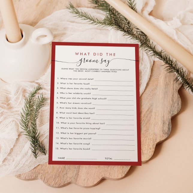 Invitation Fête des mariées Qu'Est-Ce Que La Salle A Dit Cart (Créateur téléchargé)