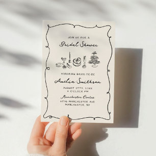 Invitation Fête des mariées Rétro Rétro Whimsical & Chic