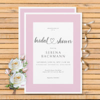 Fête des mariées romantique moderne rose et blanc