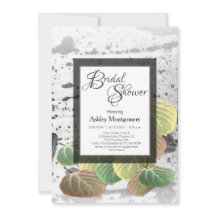 Fête des mariées rustique Aspen Bark et Feuille