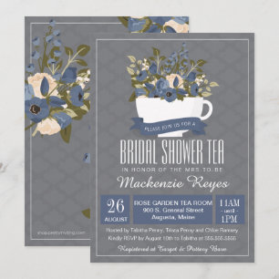 Invitation Fête des mariées Tea Invitation, Tea Party