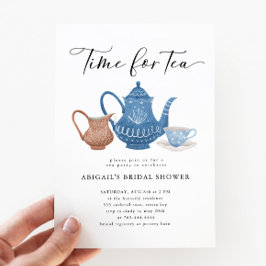 Invitation Fête des mariées Tea Party