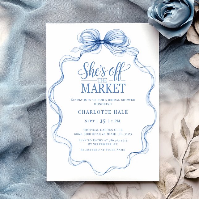 Invitation Fête des mariées tirée à la main sur le marché agr (Créateur téléchargé)