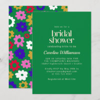 Fête des mariées verte aux fleurs scandinaves colo