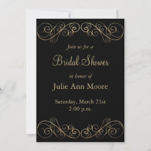 Invitation Fête des mariées vintage