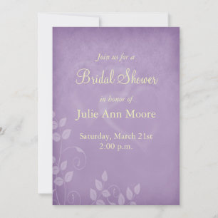Invitation Fête des mariées Vintage Lavender