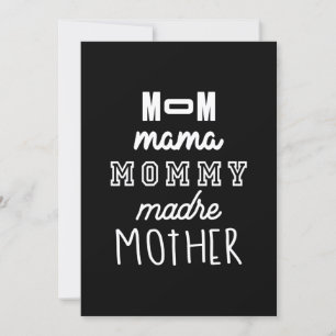 Invitation Fête des mères Cadeau Maman maman maman maman mama