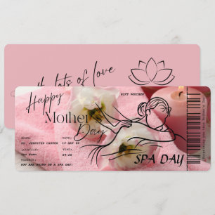 Invitation Fête des mères - Spa de la fête des mères - pièce