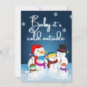 Invitation Fête des neiges de Snowman