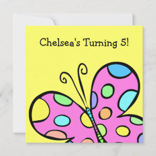 Invitation Fête des papillons