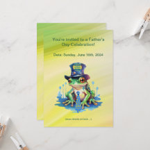fête des pères "Hoppy" Grenouille Top Chapeau et C