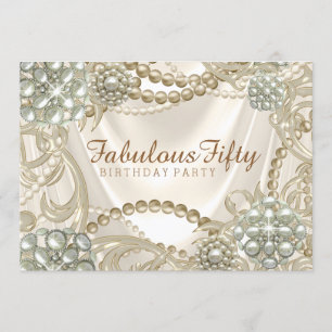 Invitation Fête des perles de femmes