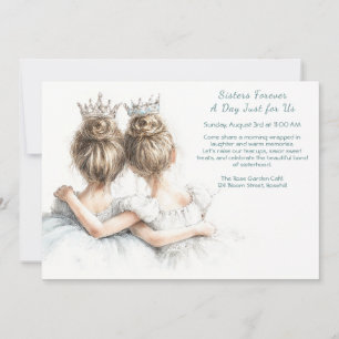 Invitation Fête des Soeurs Élégantes - Pastel Art