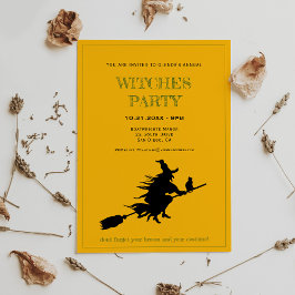 Invitation Fête des sorcières d'Halloween