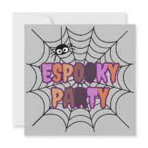 Fête d'Espooky amusante araignée effrayante