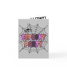 Fête d'Espooky amusante araignée effrayante