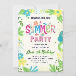 Invitation Fête d'été