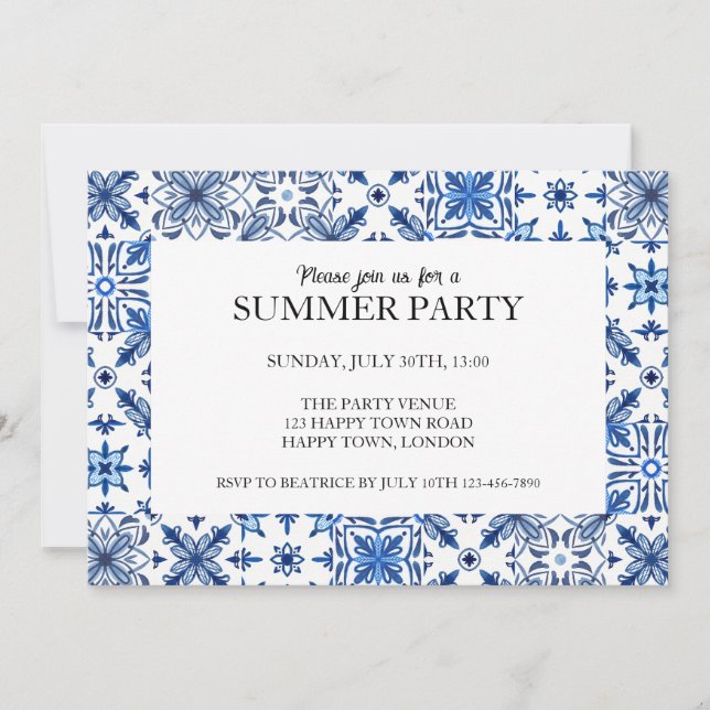 Invitation Fête d'été de la Framisterie méditerranéenne (Devant)