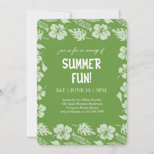 Invitation Fête d'été Good Vibes & Sunshine