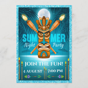 Invitation Fête d'été - Voir Reverse Side