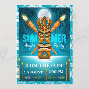 Invitation Fête d'été - Voir Reverse Side