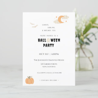 Invitation Fête d'Halloween