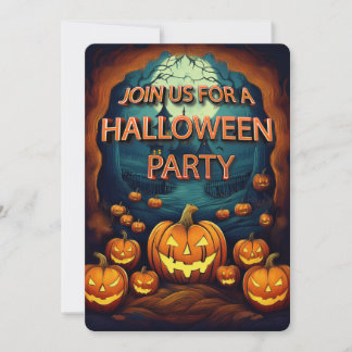 Invitation Fête d'Halloween