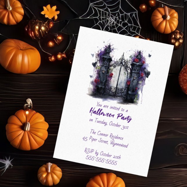 Invitation Fête d'Halloween (Créateur téléchargé)