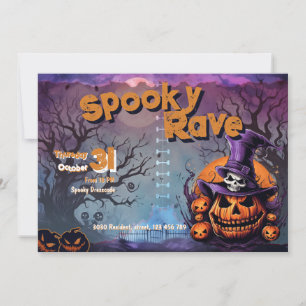 Invitation Fête d'Halloween