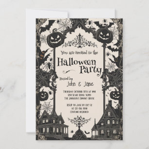 Invitation Fête d'Halloween