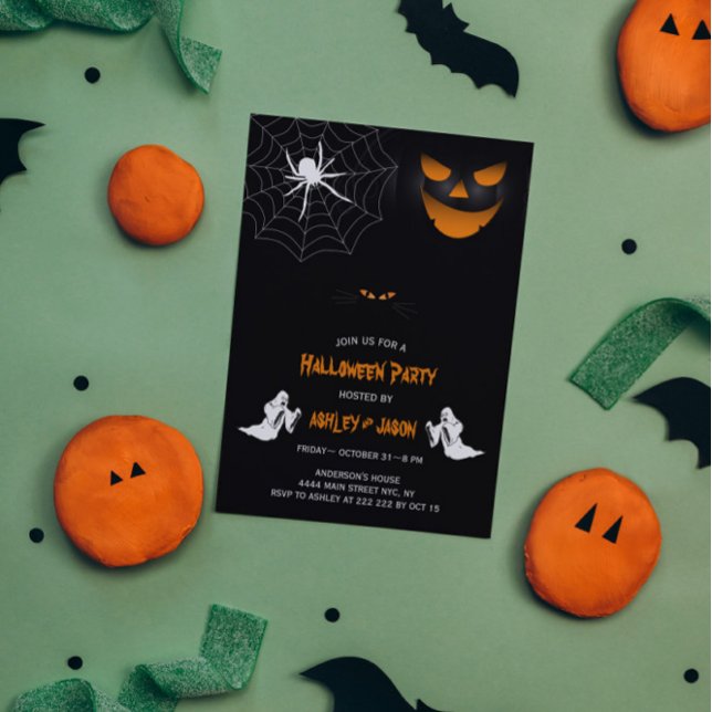 Invitation Fête d'Halloween à la peur des adultes (Créateur téléchargé)