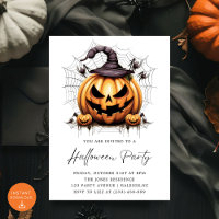Fête d'Halloween adulte Citrouille moderne Araigné