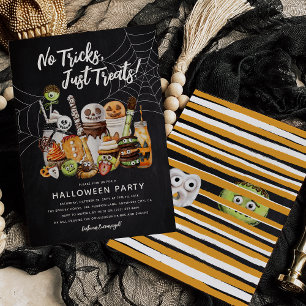 Invitation Fête d'Halloween amusante sans farce, juste des fr