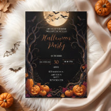 Fête d'Halloween Citrouille de Lune Sombre