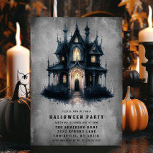 Fête d'Halloween dans une maison hantée victorienn