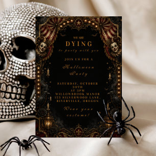 Invitation Fête d'Halloween de Clown Fantaisiste