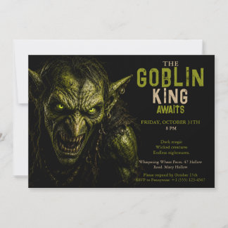 Invitation Fête d'Halloween de Gobelin - Halloween de Fantast