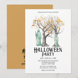 Invitation Fête d'Halloween de la Monnaie d'Halloween de Fant