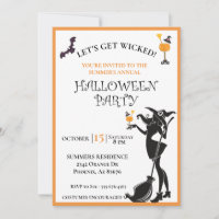 Fête d'Halloween de la Sorcière Méchante