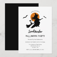 Fête d'Halloween de sorcière volante Spooktacular