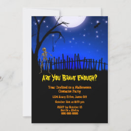 Invitation Fête d'Halloween déplaisante et effrayante