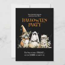 Fête d'Halloween drôle avec une Équipe Squelettiqu
