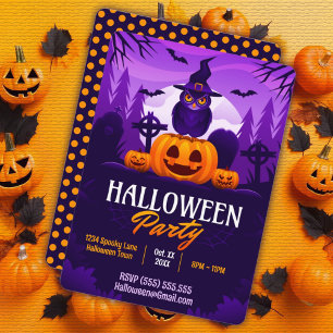 Invitation Fête d'Halloween effrayante