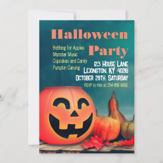 Invitation Fête d'Halloween Enfants et Adultes
