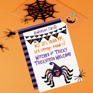 Invitation Fête d'Halloween personnalisée